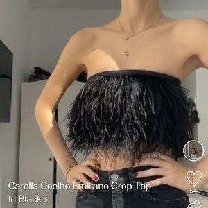 Emiliano Crop Top In Black